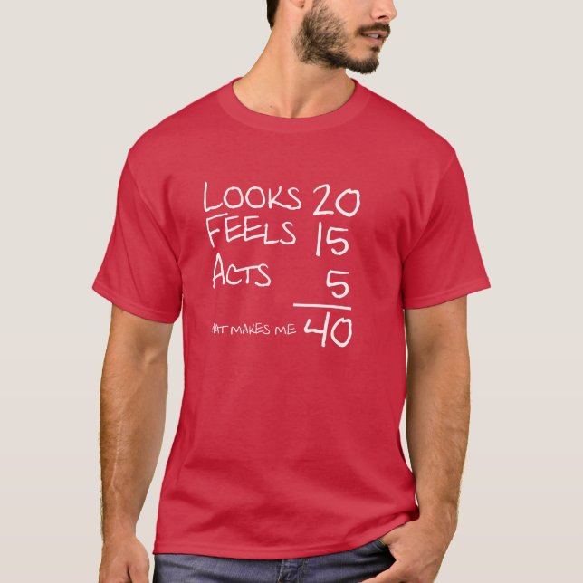 Camiseta Olha, sente, actua T de 40 aniversários (Frente)