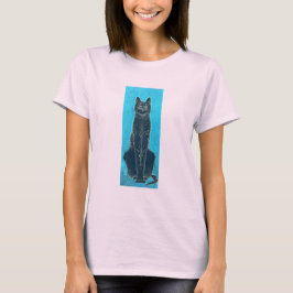 Camiseta Olhagem de Gato Negro