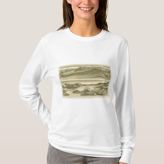 Camiseta Olhando acima o Toroweap do trono de Vulcan (Frente)