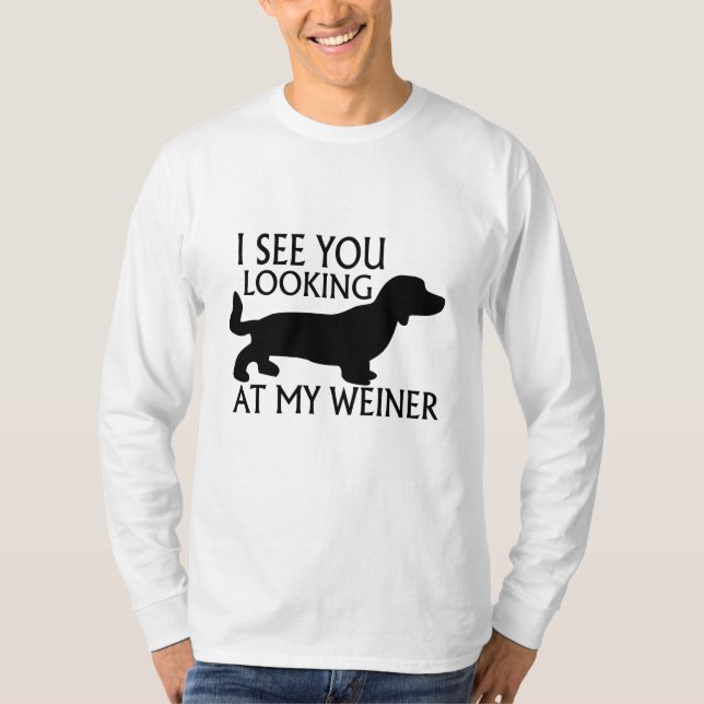 Camiseta Olhando meu Weiner (Frente)