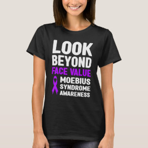 Camiseta Olhar além do valor facial Síndrome de Moebius Sen