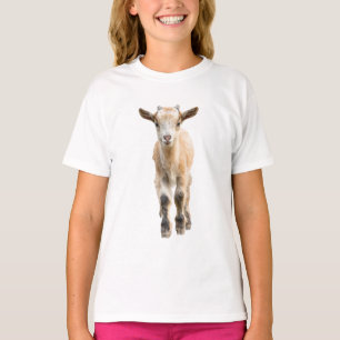 Camiseta Olhar de Cabrito de Cabra em Miniatura Artística