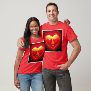 Camiseta Olhar de Coração Radiante Emoção