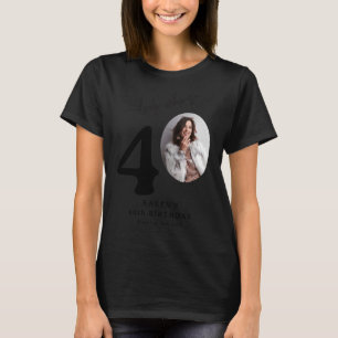 Camiseta Olhar Engraçado Quem Faz 40 Aniversário Estiloso d