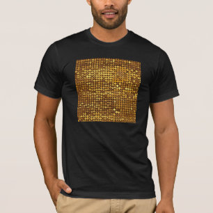 Camiseta Olhar Sparkling Dourado do Sequin