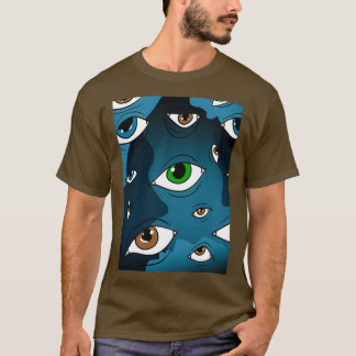 Camiseta olhares tolos do reconhecimento facial
