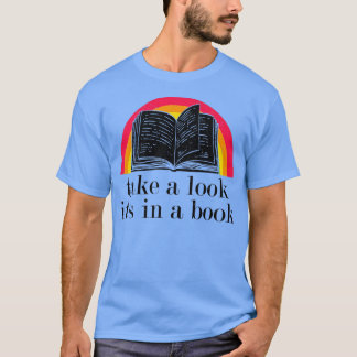 Camiseta Olhe, está em um livro engraçado