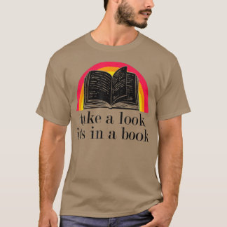 Camiseta Olhe, está em um livro Engraçado, policial de cami