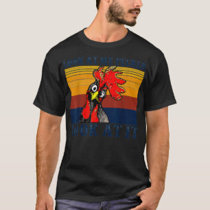 Camiseta Olhe Meu Pecker Olhe Para Ele roupa, Engraçada Gar