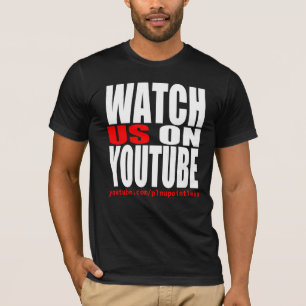 Camiseta Olhe-nos em YouTube (moderno)