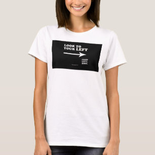 Camiseta Olhe para a esquerda SlipperyJoe's espesso ce geom