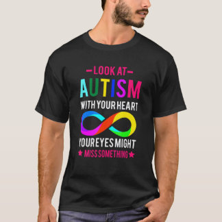 Camiseta Olhe Para a Peça do Puzzle do Autismo Conscientiza
