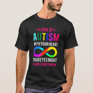 Camiseta Olhe Para a Peça do Puzzle do Autismo Conscientiza