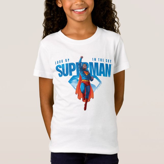 Camiseta Olhe para cima É o Super-Homem (Frente)