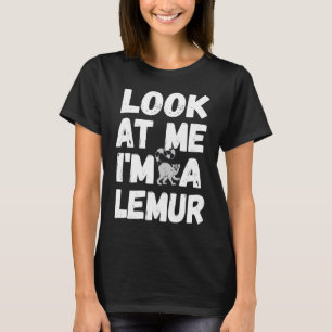 Camiseta Olhe para mim, sou uma fantasia de Halloween LEMUR