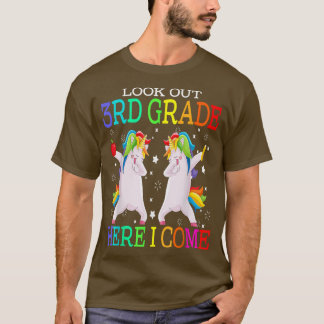 Camiseta Olhe para o 3º ano aqui eu venho dabbing Unicorn