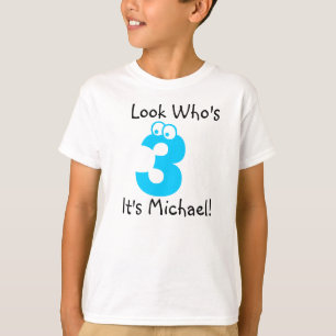 Camiseta Olhe quem é Tshirt customizável do aniversário