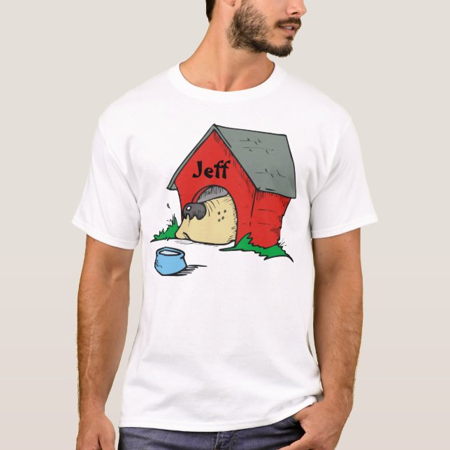 Camiseta Olhe quem está na casa de cachorro (Frente)