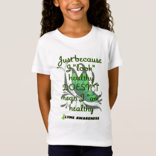 Camiseta "Olhe" Saudável/Borboleta...Lyme