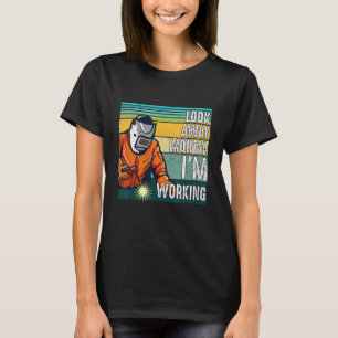 Camiseta Olhem Para O Soldador Mortal De Retro Soldadura Di