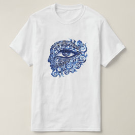 Camiseta Olho abstrato Grego Mau com Chave Grego
