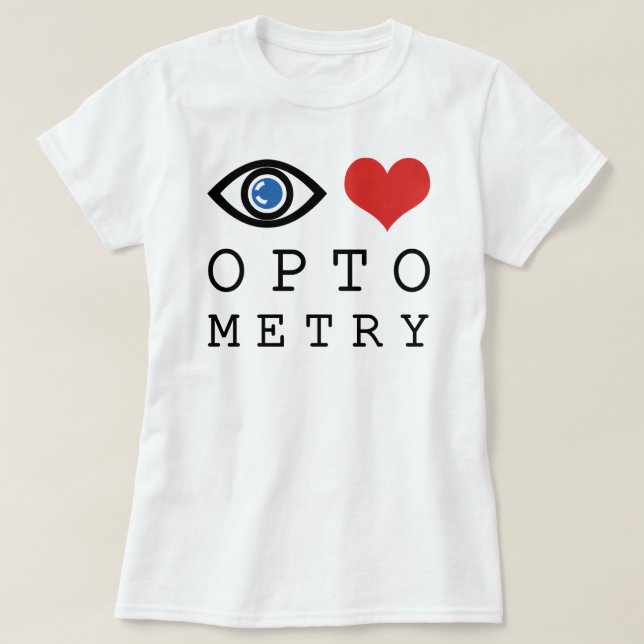 Camiseta Olho Ama Optometria (Frente do Design)