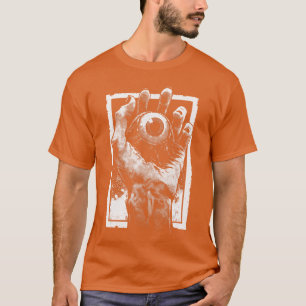 Camiseta Olho Assustador Mão Weirdcore Horror Gótico Oculto