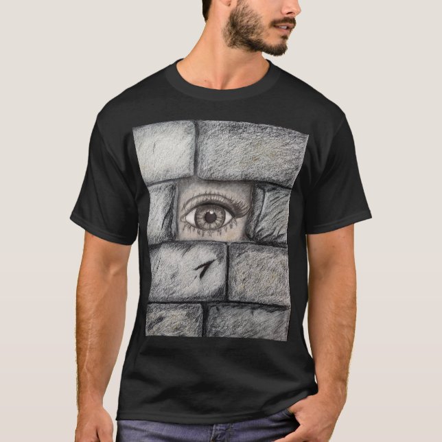 Camiseta "Olho atrás da parede" (Frente)