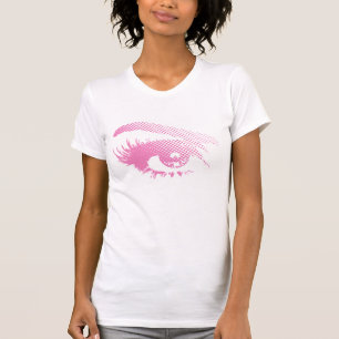 Camiseta Olho bonito à moda da mulher na reticulação - r