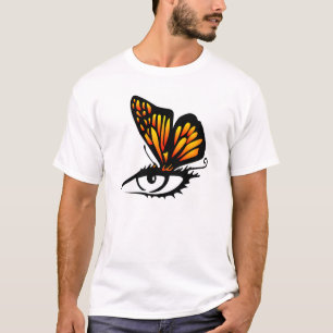Camiseta Olho branco da borboleta