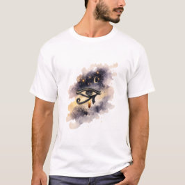 Camiseta Olho Cósmico de Hórus Símbolo Egípcio Antigo