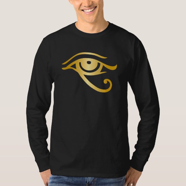 Camiseta Olho De Horus - Proteção Contra Símbolos Pharaoh H (Frente)