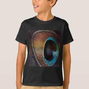 Camiseta Olho De Pena De Pavão Antiquado