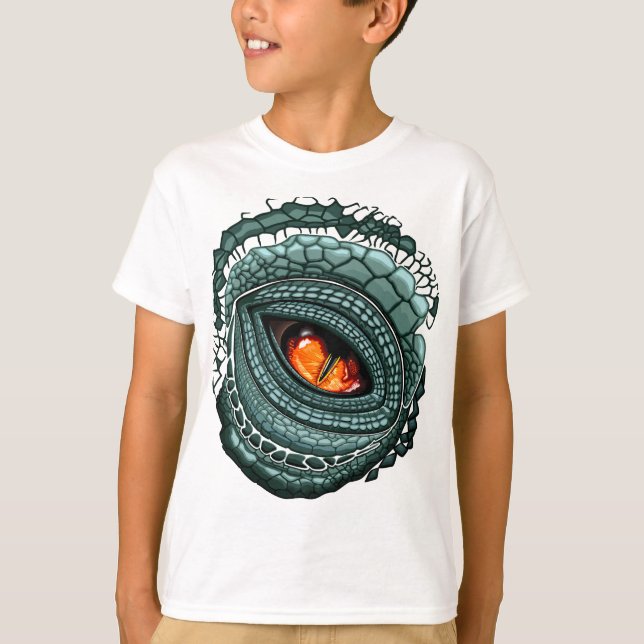 Camiseta Olho de Predador Réptil Primitivo (Frente)