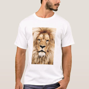 Camiseta Olho Detalhado do Leão Africano de Lion Animal