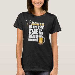 Camiseta Olho do Detentor de Cerveja - Bebê Engraçado