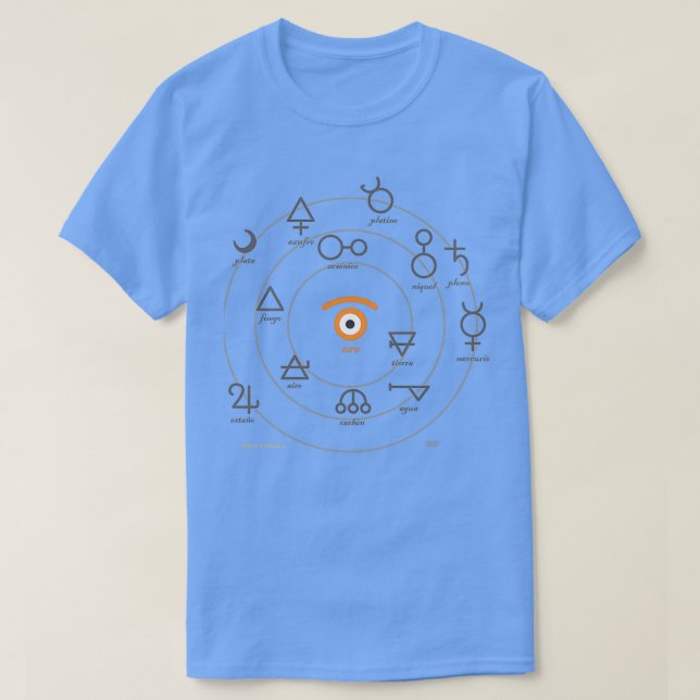Camiseta olho em ouro (Frente do Design)