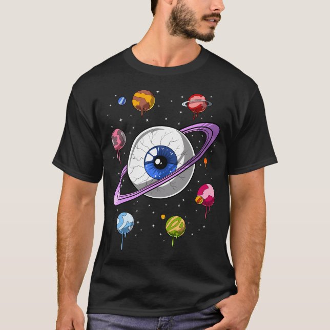 Camiseta Olho Espacial Psicodélico (Frente)