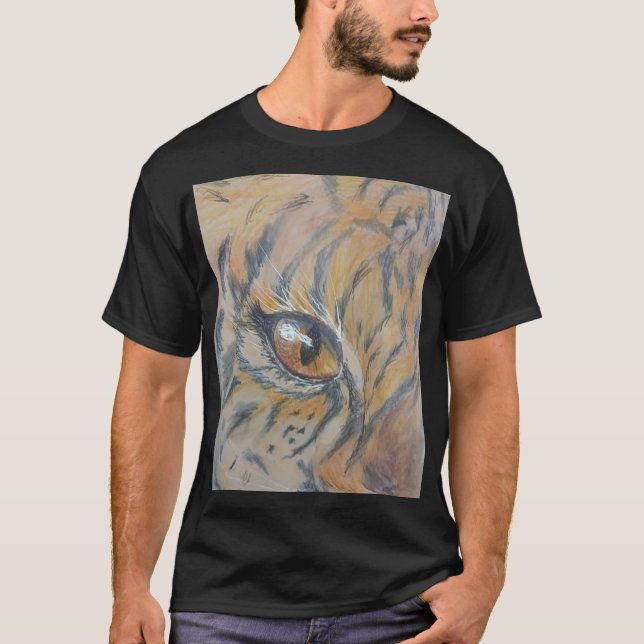 Camiseta Olho felino de aquarela (Frente)