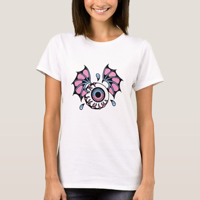 Camiseta Olho gótico com asas (Frente)