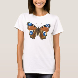 CAMISETA OLHO MAU DO OLHO AFORTUNADO DA BORBOLETA PARA A