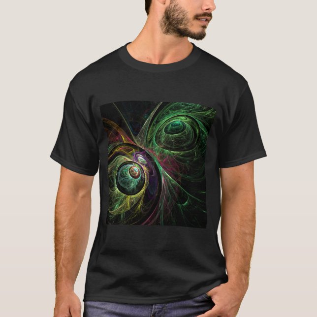 Camiseta Olho para a Abstrato de Arte (Frente)