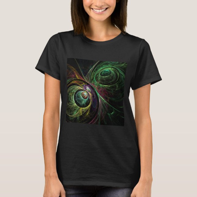 Camiseta Olho para a Abstrato de Arte (Frente)