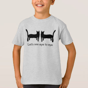 Camiseta Olho para olho dois gatos pretos