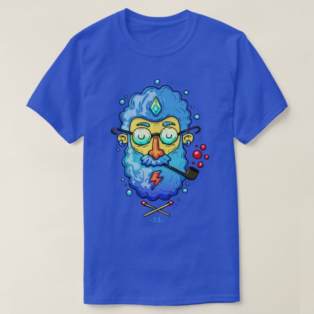 Camiseta Olho Psicodélico do Hipster de Profecia (Frente do Design)