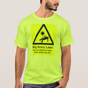Camiseta Olho restante do olhar Laser-Don't assustador