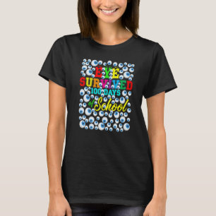 Camiseta Olho Sobreviveu 100 Dias De Escola Amante de Monst