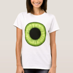 Camiseta Olho verde assustador do Dia das Bruxas