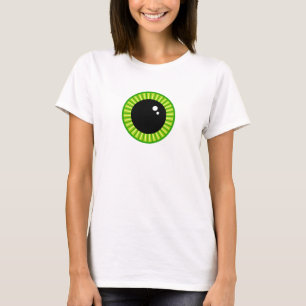 Camiseta Olho Verde Engraçado