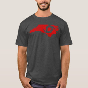 Camiseta Olho Vermelho da Baseballee do Furacão da Carolina